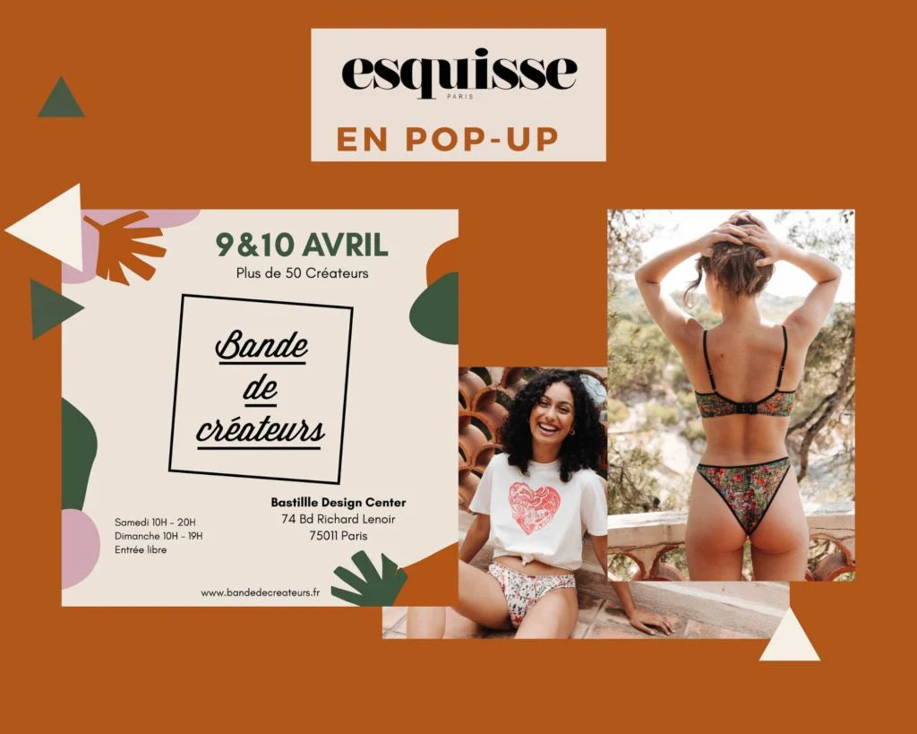 ESQUISSE EN POP UP A PARIS le 9 & 10 avril