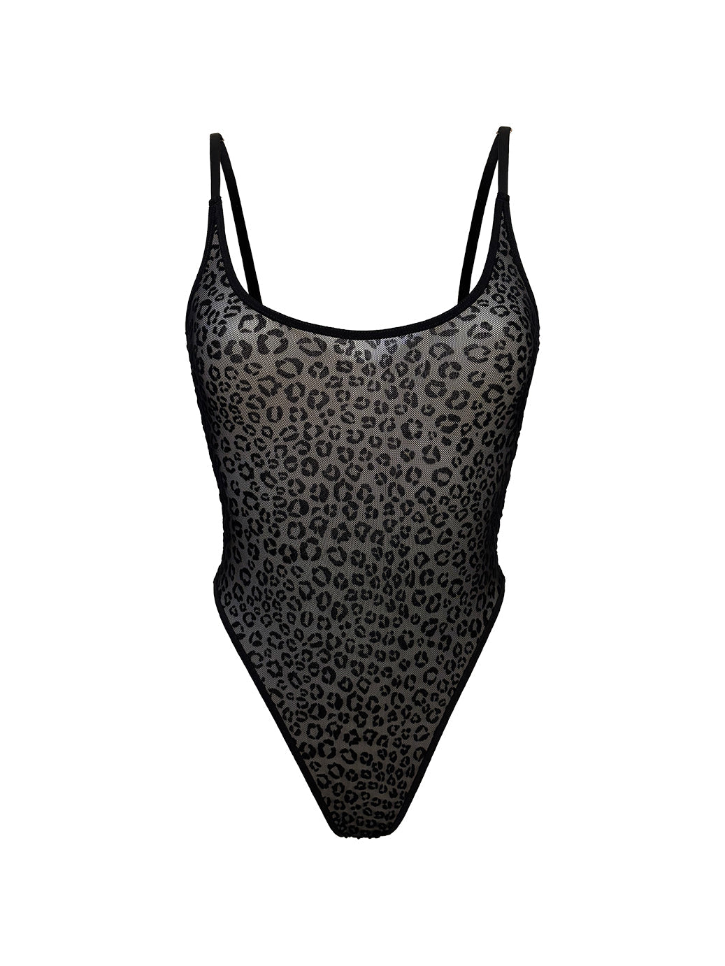 Body tulle Léopard velours Esquisse lingerie
