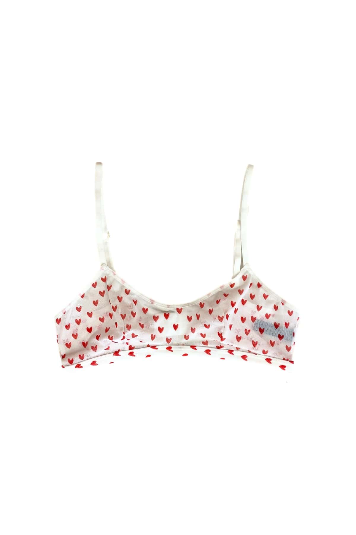 Esquisse lingerie Brassière tulle Petits Coeurs