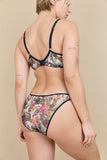 Esquisse lingerie Brassière tulle Tropical