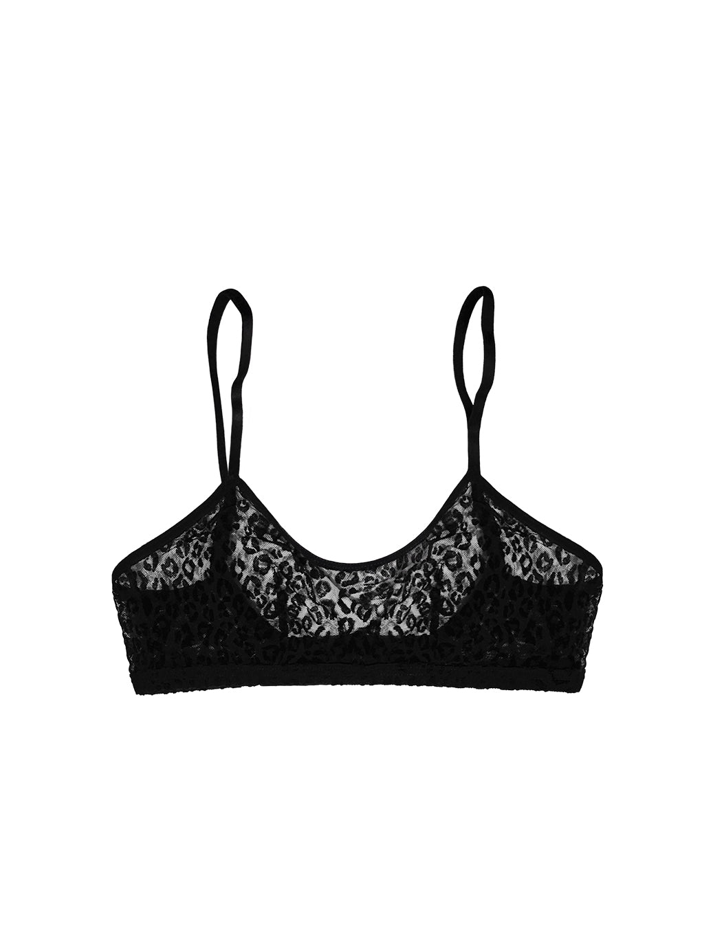 Brassière tulle Léopard velours Esquisse lingerie