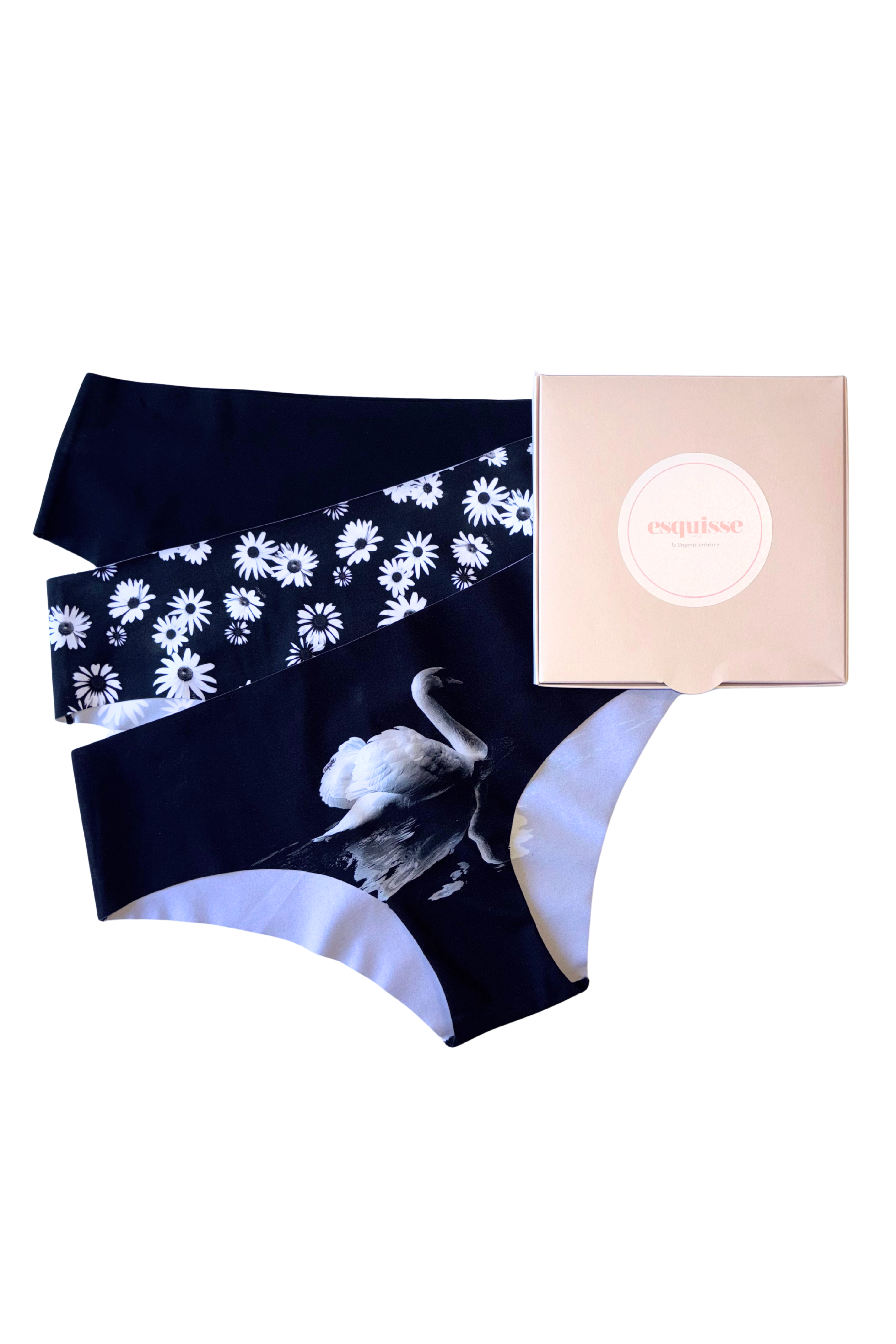 Coffret 3 culottes Swan Florale Esquisse lingerie