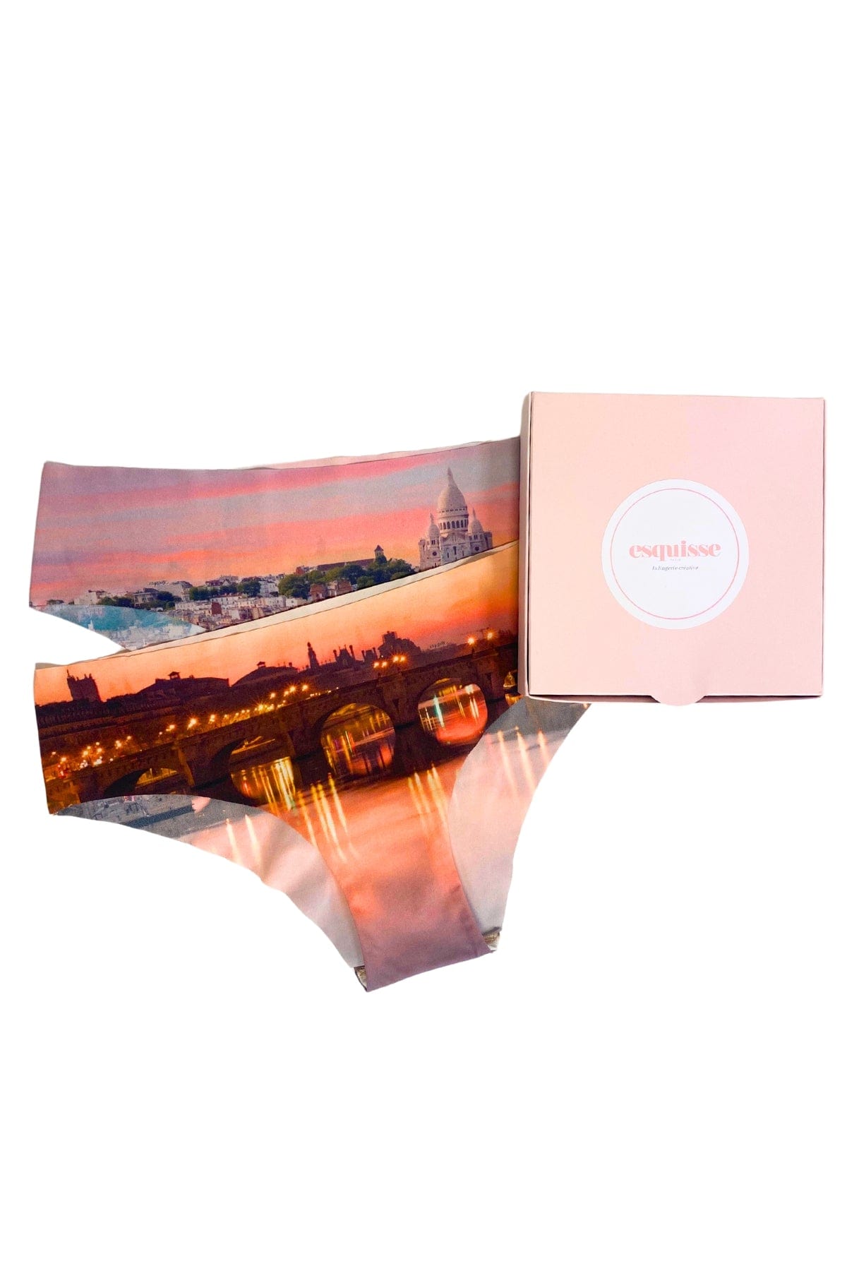 Esquisse lingerie Coffret 2 Culottes I Love Paris
