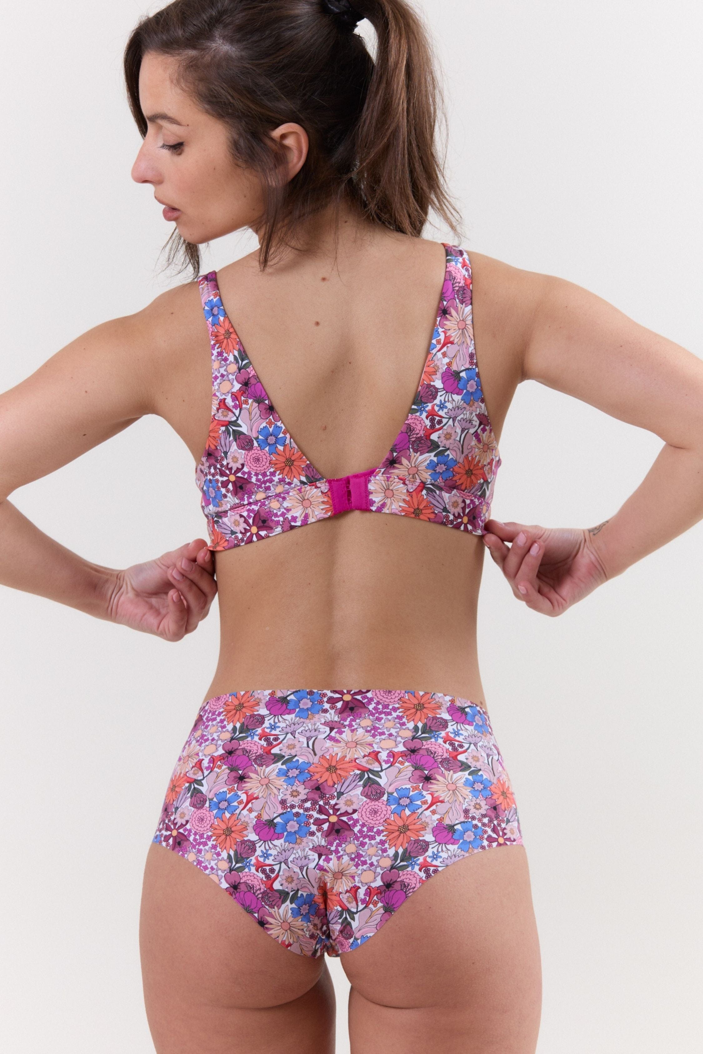 Esquisse lingerie Culotte haute Hippy Flower