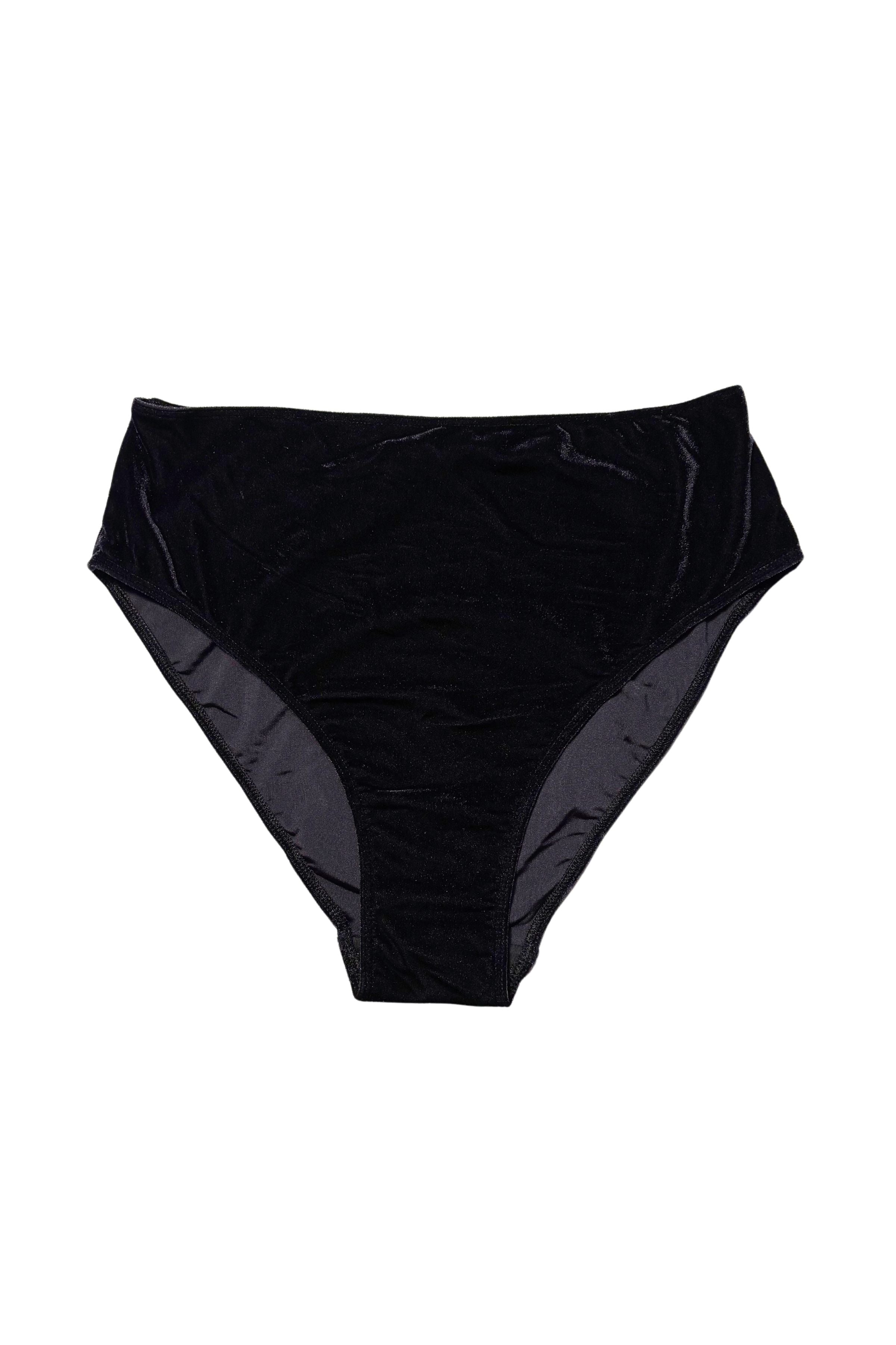 Culotte haute Velours noir Esquisse lingerie