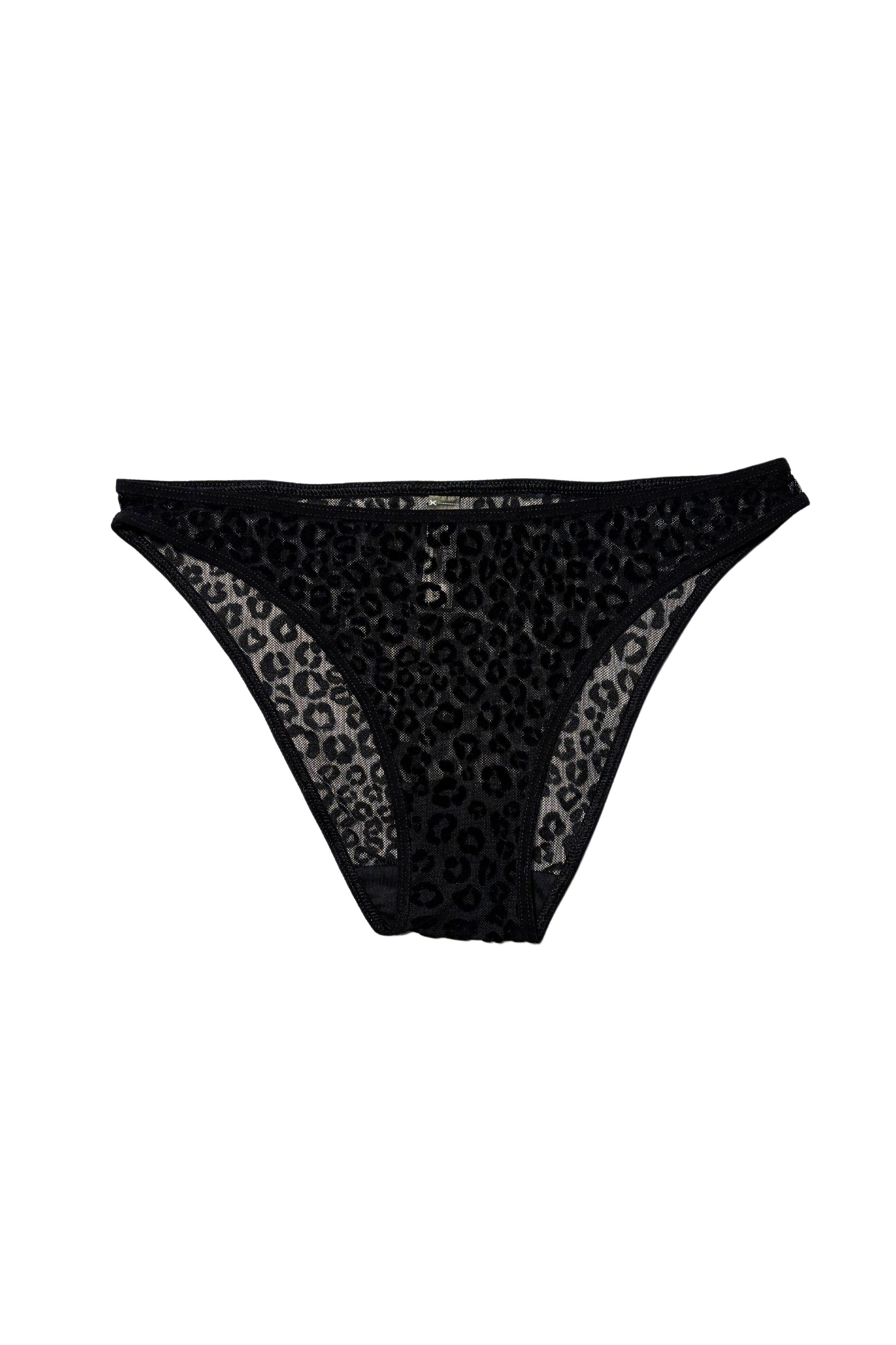 Culotte tulle Léopard velours Esquisse lingerie