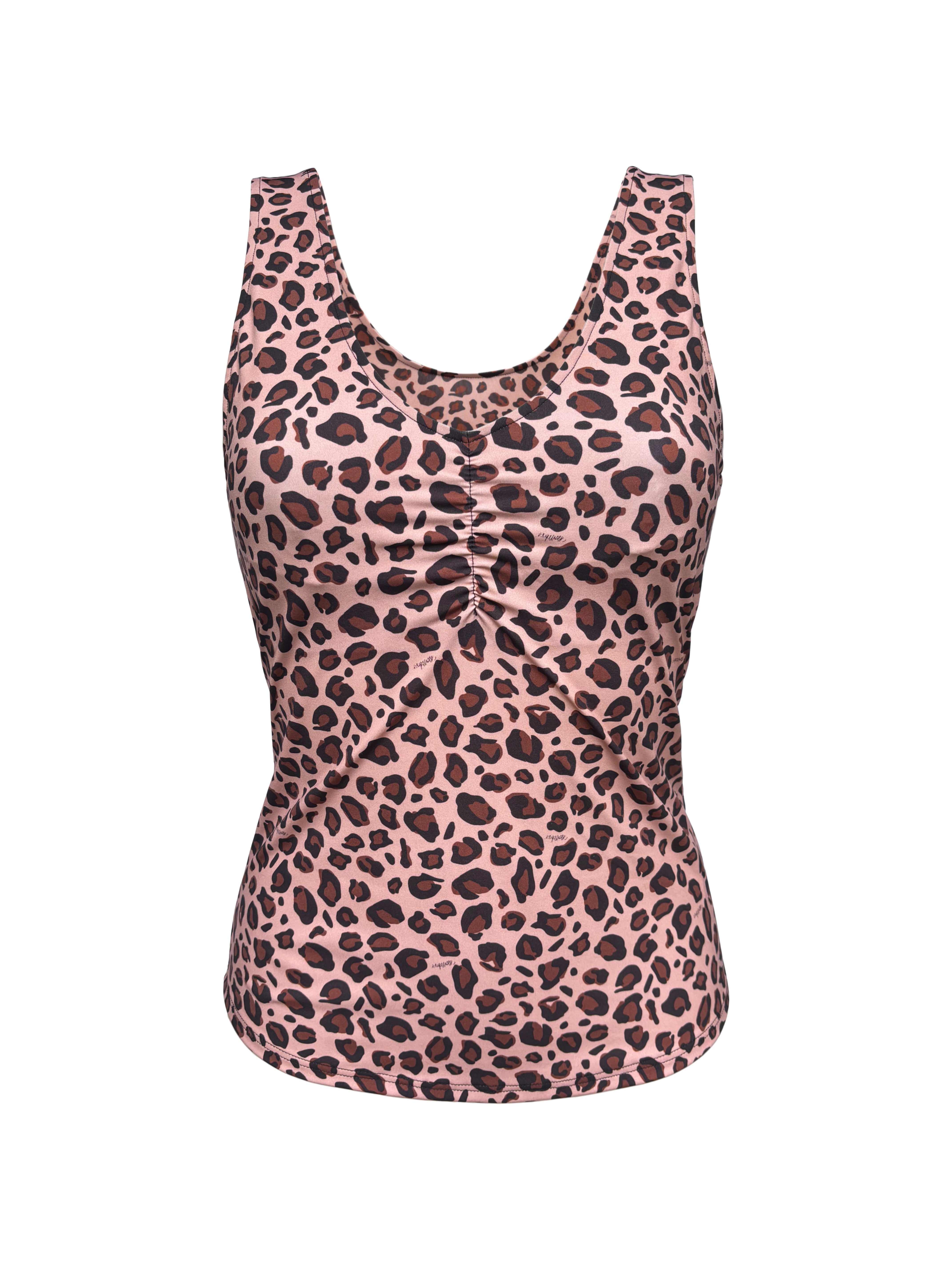 Free bra top Léopard Mocha Esquisse lingerie