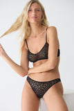 Culotte tulle Léopard velours Esquisse lingerie