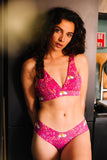 Esquisse lingerie Soutien-gorge cache-cœur - Fleurette orchidée