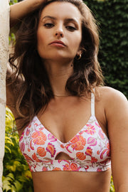 Pampa Printed Triangle Cut Out Bra