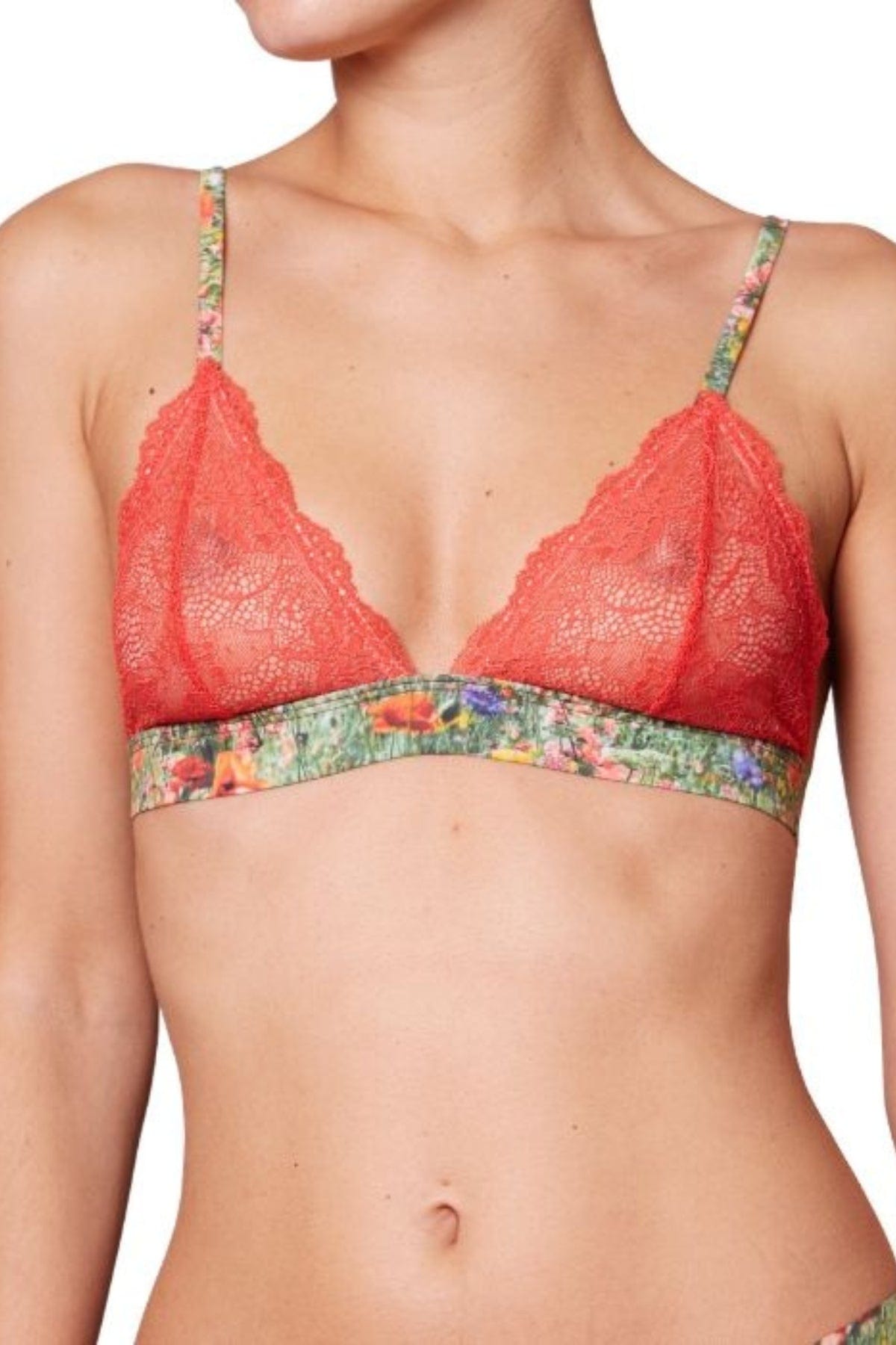 Esquisse lingerie Triangle dentelle Prairie