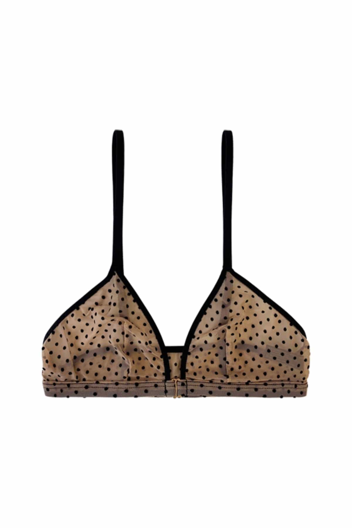 Esquisse lingerie Triangle tulle Pois noirs