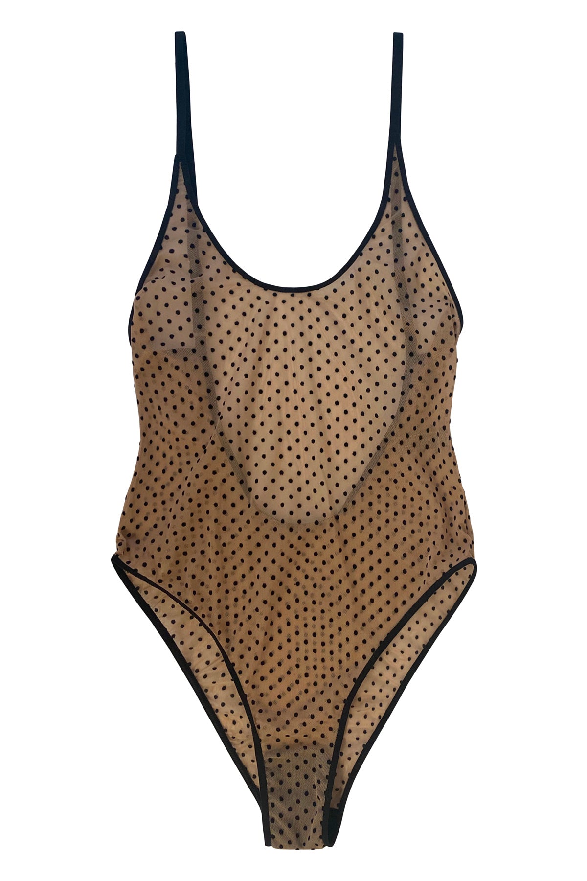 Body tulle Pois noir Esquisse lingerie