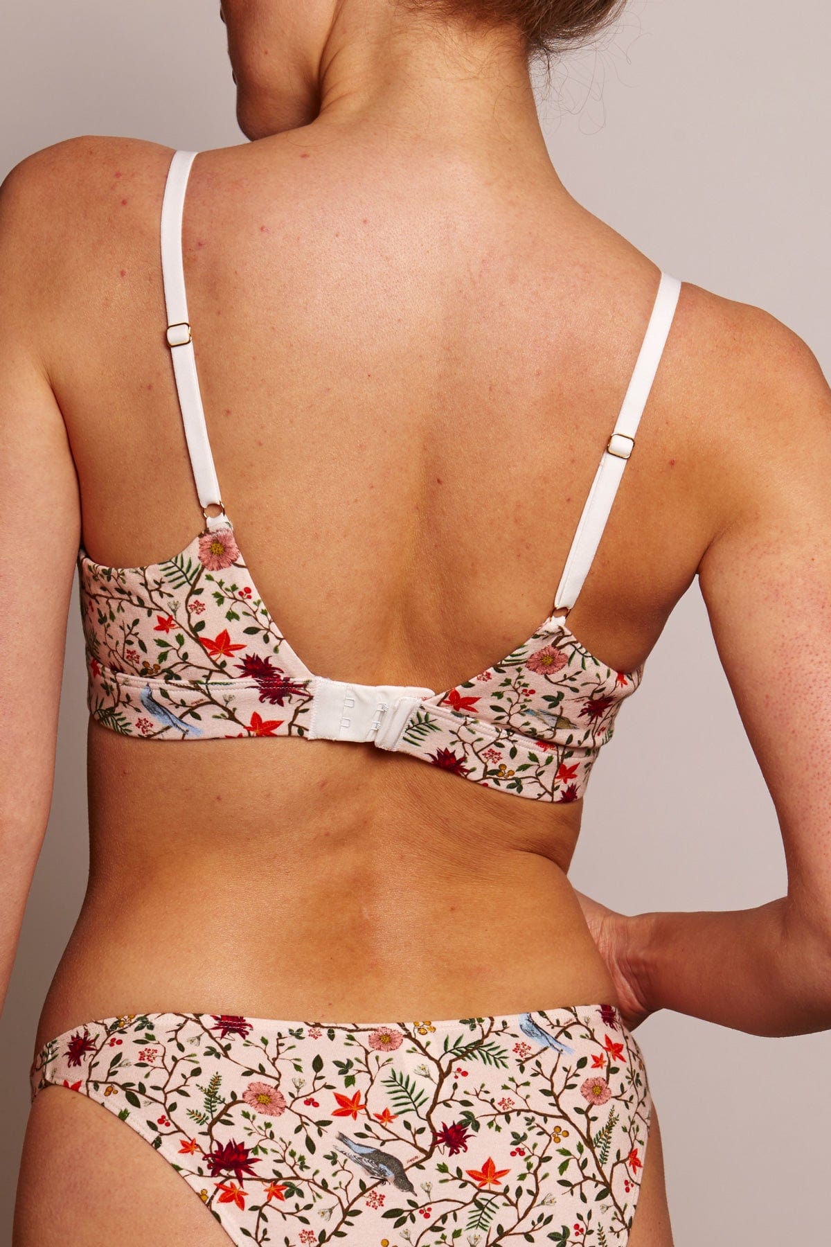 Esquisse lingerie Brassière coton bio Canopée rose