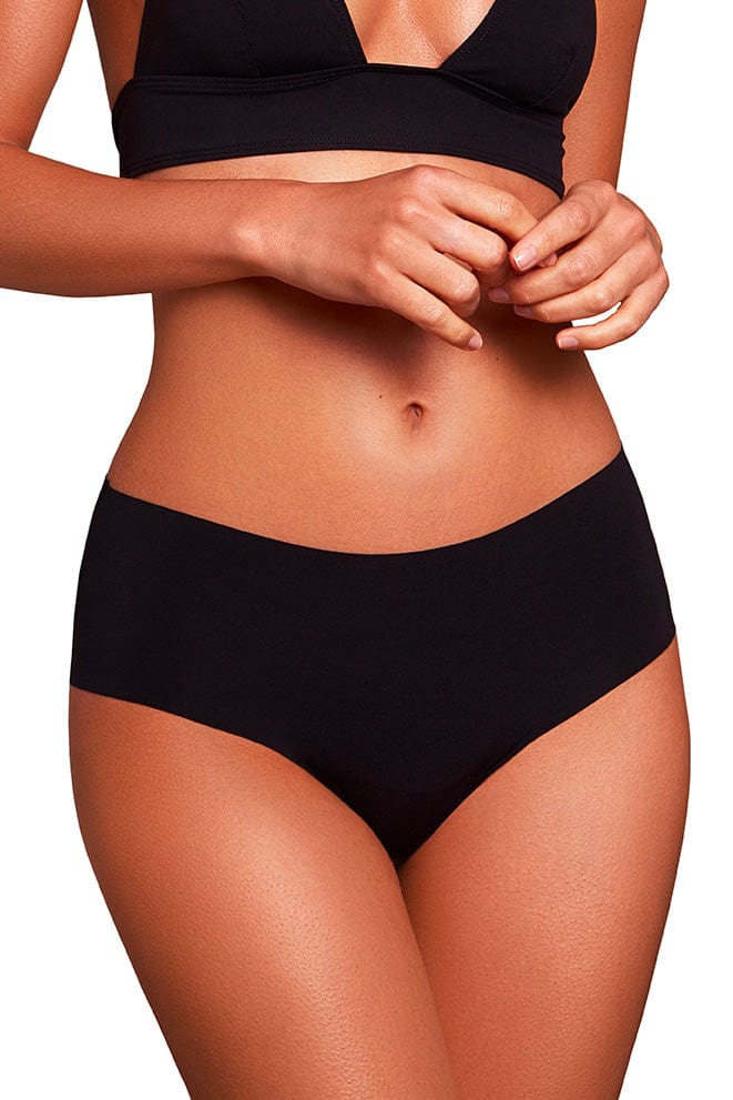 Esquisse lingerie Culotte haute bain noir uni Angèle