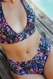 Anémone Printed High-waist Bikini Bottom