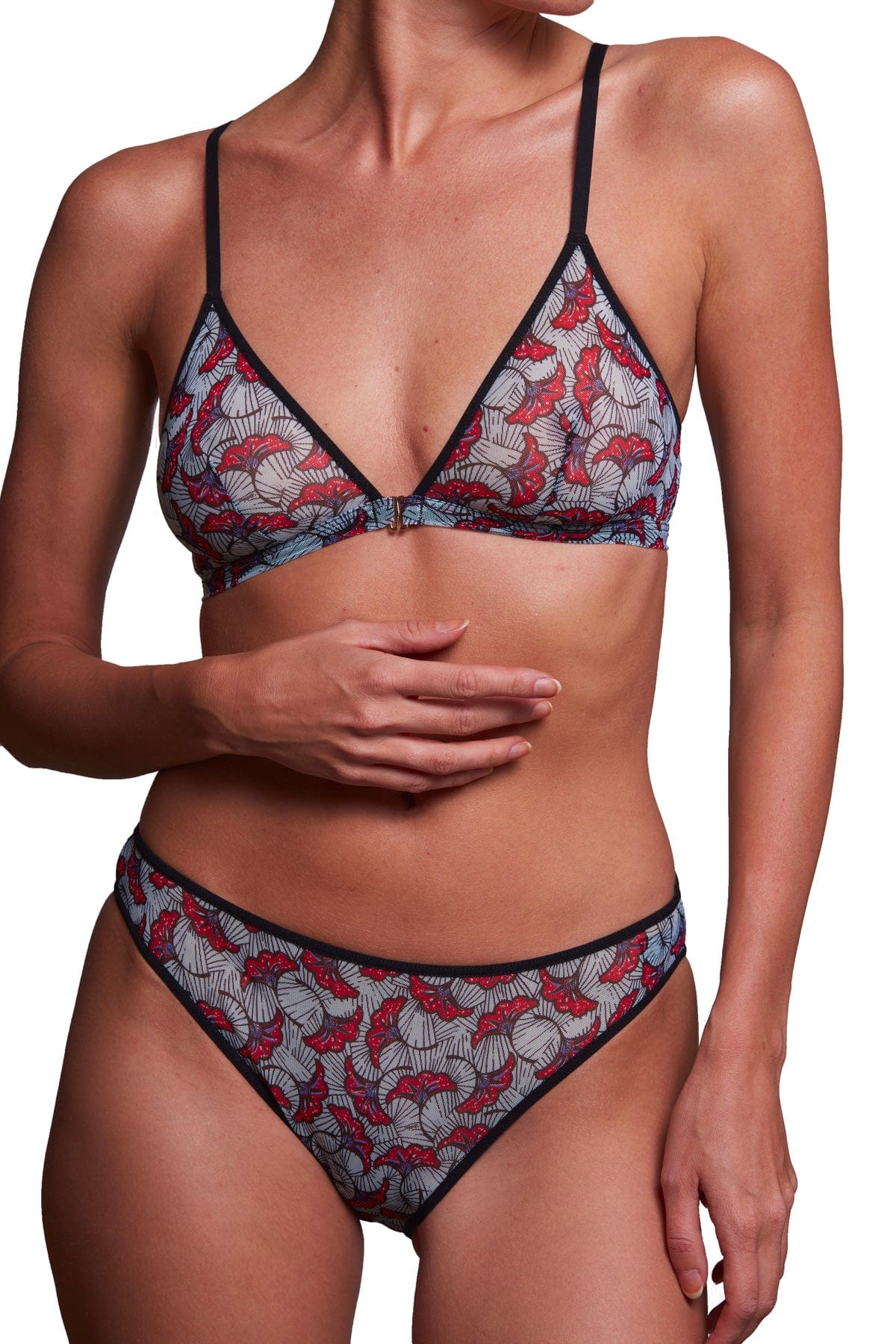 Esquisse lingerie Culotte tulle Hibiscus