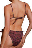 Esquisse lingerie Haut de bikini à nouer Léofleur Choco
