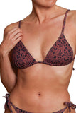 Esquisse lingerie Haut de bikini à nouer Léofleur Choco