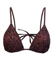Esquisse lingerie Haut de bikini à nouer Léofleur Choco
