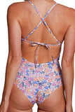 Esquisse lingerie Maillot une pièce lacé Gardénia Rose Indien