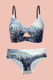 Pack de noël Sapins Bleues Esquisse lingerie