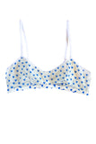 Petits Coeurs Bleus Printed Mesh Bralette