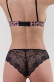 Leopard Mocha Printed Panty With Lace