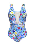 Eclosion Blue Printed Bodysuit