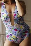 Eclosion Blue Printed Bodysuit