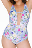Eclosion Blue Printed Bodysuit