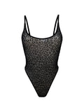 Body tulle Léopard velours Esquisse lingerie