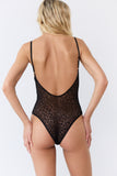 Body tulle Léopard velours Esquisse lingerie