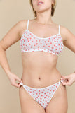 Esquisse lingerie Brassière tulle Petits Coeurs
