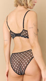 Esquisse lingerie Brassière tulle Pois
