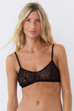 Brassière tulle Léopard velours Esquisse lingerie