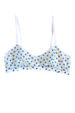 Esquisse lingerie Brassière tulle Petits Cœurs Bleus