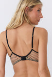 Brassière tulle Pois noirs Esquisse lingerie