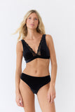 Cache coeur dentelle Velours noir Esquisse lingerie