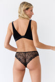 Cache coeur dentelle Velours noir Esquisse lingerie