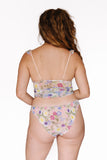 Eclosion Skin Printed Mesh Ruffled Panty