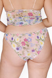 Eclosion Skin Printed Mesh Ruffled Panty