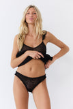 Culotte froufrou tulle Léopard velours Esquisse lingerie