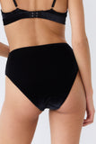 Culotte haute Velours noir Esquisse lingerie