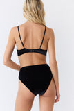 Triangle découpe velours Esquisse lingerie