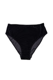 Culotte haute Velours noir Esquisse lingerie