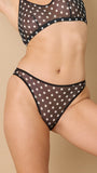 Esquisse lingerie Culotte tulle Pois