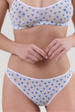 Esquisse lingerie Culotte tulle Petits Cœurs Bleus
