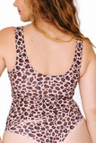 Free bra top Léopard Mocha Esquisse lingerie