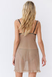 Nuisette froufrou tulle Pois noirs Esquisse lingerie